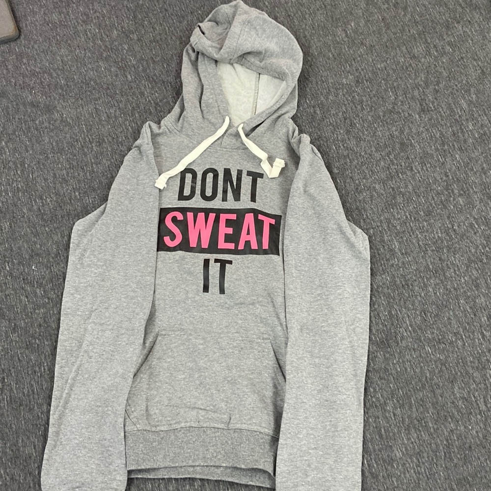 Grey workout hoodie